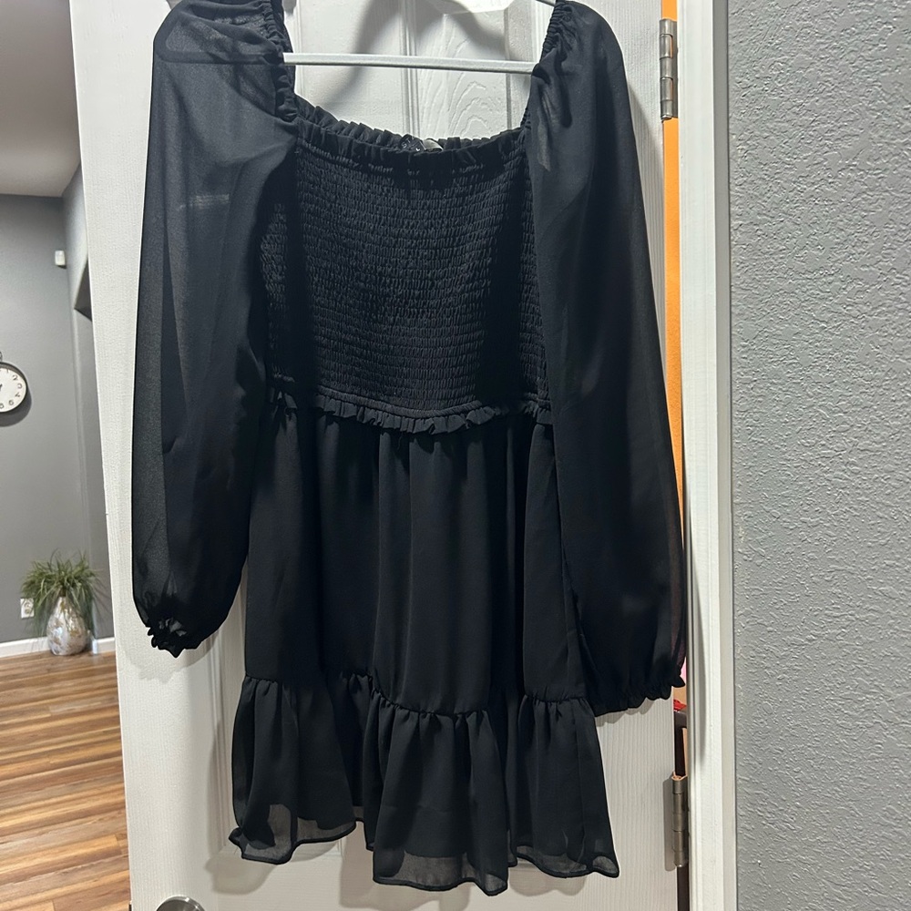 1 STATE Black Dress